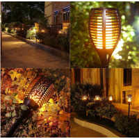 1W Solar Garden Light IP65 Waterproof LED Flickering Outdoor Torch