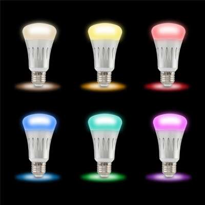 High Quality RGB 7W wifi smart light bulb Magic Home Wifi Led Lighting led bulb smart light bulb work with alexa google