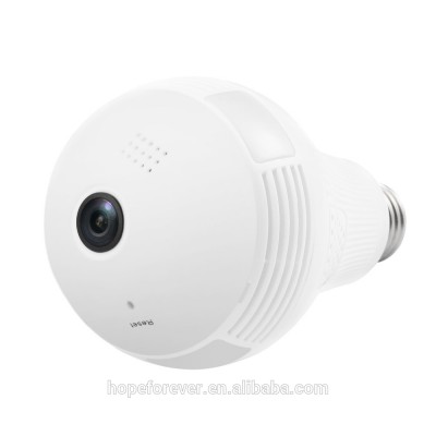 Hot Sale Led Wireless Wifi Bulb Camera Hidden 360 degree light bulb camera